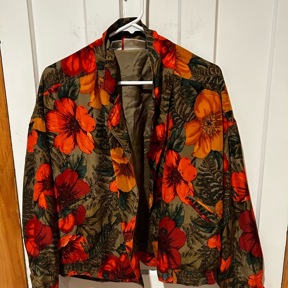 Vintage Rafaella silk bomber